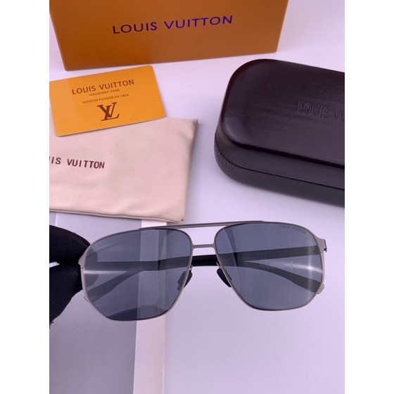 LV Metal Aviator Sunglasses (Silver-Tone)